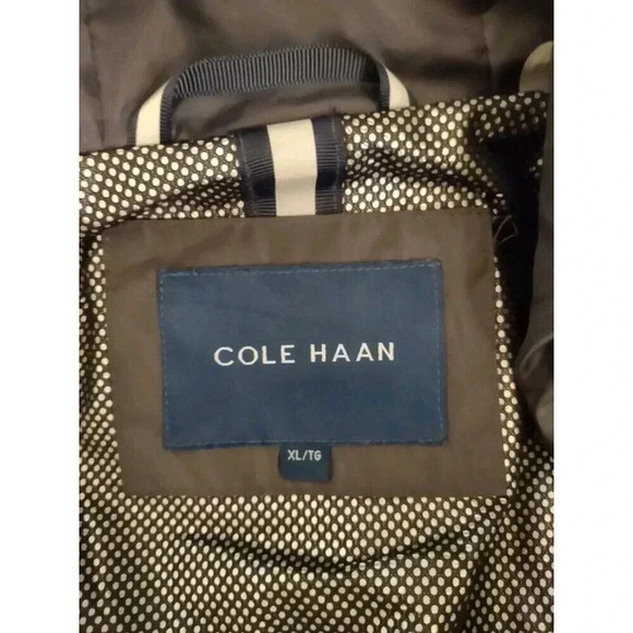 NWOT Cole Haan Women's XL Signature Water Resistant Hooded Rain Jacket Packable - Picture 7 of 9